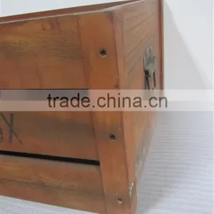 Unfolding Paulownia Wooden Crate for Bottles Egg Fruit thumbnail-3