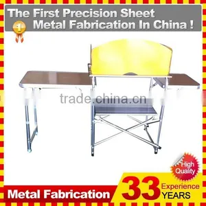 New Aluminium Portable Grill Folding Camping Kitchen Table With Windproof Iron thumbnail-6