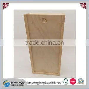 Cheap Pine Wooden Wine Box thumbnail-2
