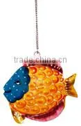 IRON PAINTED HANGING FISH thumbnail-1
