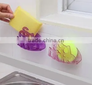 ABS Plastic Drain Sponge Holder With Strong Sucker for Kitchen and Bathroom thumbnail-2
