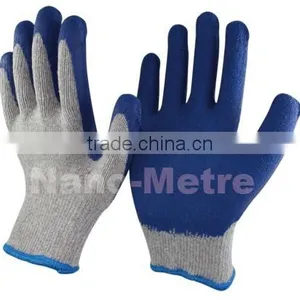 NMSAFETY Cheap Recycle Latex Work Gloves 10 Gauge Polycotton Liner Latex Safety Glove thumbnail-1