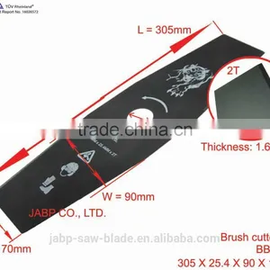 305mm 2T Black Metal Blade for Brush Cutter thumbnail-1