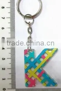 Promotion Alphabet Key Chain, Plastic Letter Key Chain With Printing, Personalized Letter Key Chain thumbnail-4