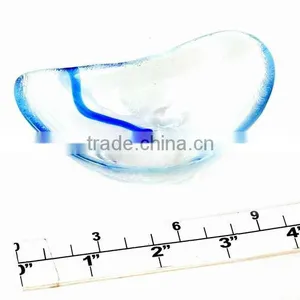 Blue Clear Glass Plate thumbnail-1