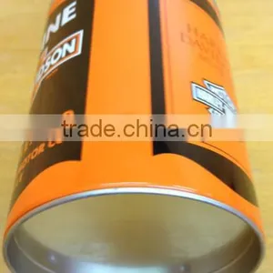 Round Plain Metal Coin Bank thumbnail-2