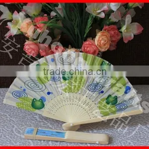 Decorating Folding Bamboo Fan for Promotion thumbnail-1