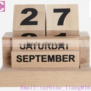 2016 Wooden Calendar, Office Wood Calendar thumbnail-5