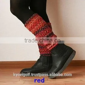 Super Warm Leg Warmer, Colorful and Silk Mix Inner Layer, Made in Japan thumbnail-2