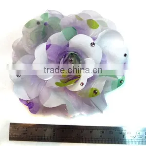 Rainbow Flower Hair Flower With Rhinestone thumbnail-1