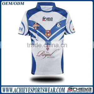 Full Sublimated Men Rugby Training t Shirts Professional Sports Rugby Uniforms thumbnail-6