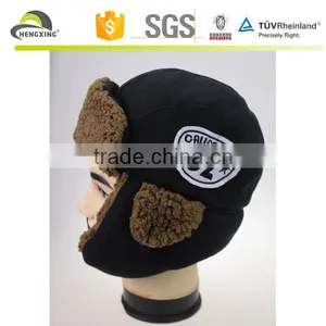 Plain 5 Panel Cap With Earflaps Design 5 Panel Caps Inside A Knot in Velvet thumbnail-3