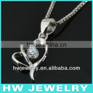 White Gold Plated 925 Sterling Silver Pendant thumbnail-1