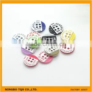 Stock 4-Holes Color Classic Plastic Resin Shirt Button For Garment thumbnail-1