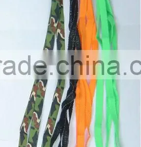Colorful Flat Plastic Tip Polyester Logo Printed Shoe Laces thumbnail-1