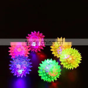 3pcs Dog Puppy Cat Pet Hedgehog Ball Rubber Bell Sound Ball Fun Playing Toy Hot Worldwide thumbnail-1