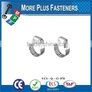 Made in Taiwan Stainless Steel German Type Hose Clamp Small Hose Clamps Accessories Hose Clamp thumbnail-2