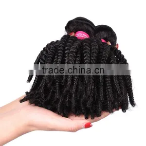 On Sale Virgin Malaysian Afro Kinky Curl Human Hair Extension thumbnail-1