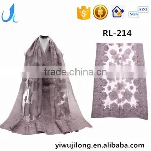2017 New Arrival Fashion Plain Color Women Hijab Silk Scarf thumbnail-1