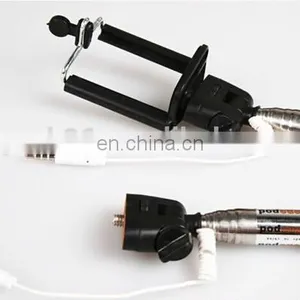 Low Price Good Quality Mobile Phone Selfie Stick With Cable thumbnail-2