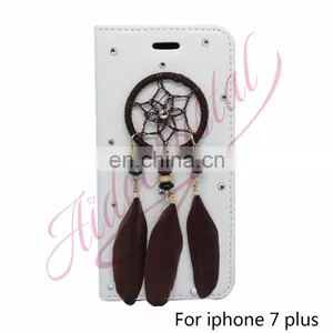 Aidocrystal 13 Colors Available 7 Plus Phone Cases For IPhone 7 Plus High Quality White Leather PU i7 Plus Cover Case Phone Bags thumbnail-1