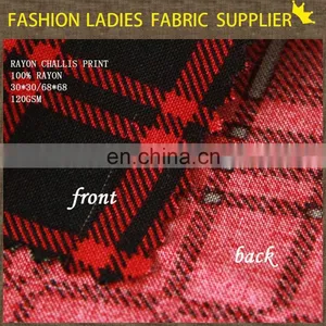 2015 Spring New Design 100% Viscose Spun Rayon Fabric Stock thumbnail-5
