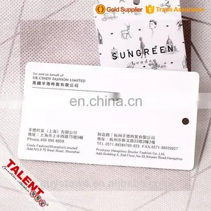 Custom Brand Name Logo Tag and Printed Paper Spare Button Bag for Clothing thumbnail-6
