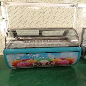 Commercial Ice Cream Display Showcase 12*GN1/3 Pan Ice Cream Freezer Display FMX-SP206A thumbnail-4