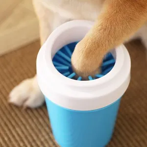 Pet Portable Dog Paw Cleaner Pet Cleaning Brush Cup Dog Foot Washe thumbnail-1