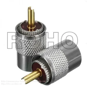 Metal UHF Pl-259 Male Solder RF Connector Plug for Rg8 Coaxial Cable Connector thumbnail-1