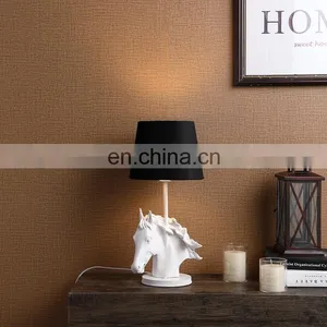 Nordic Modern Design Horse Statue Resin Base Custom Table Lamp for Home Decor thumbnail-4