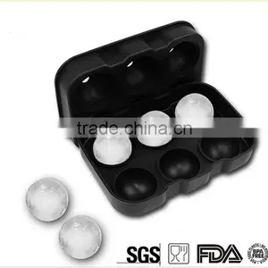 Wholesale High Quanlity Silicone 6 Cavity Personalized Custom Large Ice Cube Tray thumbnail-3