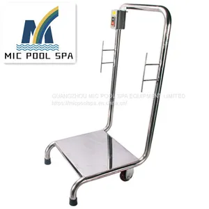 Swimming Pool 304 Stainless Steel Cleaning Machine Trolley Cart Hand Trolley Small Cart thumbnail-3