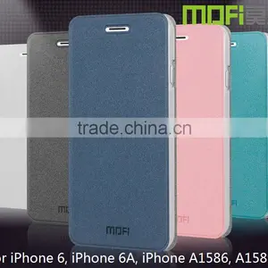 MOFi Wholesale PU Leather Smart Mobile Phone Flip Cover Cases for IPhone 6, IPhone 6A, IPhone A1586, A1589, Free Sample thumbnail-1