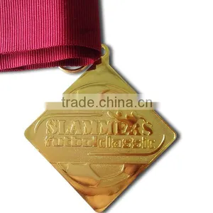 High Quality Hot Sale Cheap Metal Award Medal With Customized Ribbon thumbnail-1