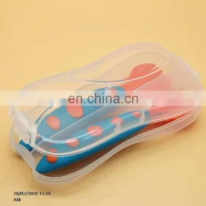 New Fashionable Baby Plastic Spoon and Fork thumbnail-4