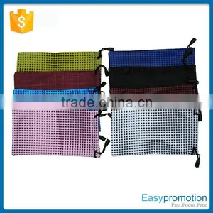 Custom Logo Printed Microfiber Drawstring Sunglasses Bags Wholesale thumbnail-2