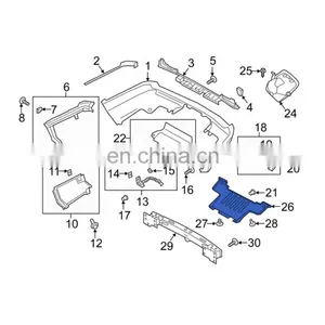 OEM LR090833 Under Engine Splash Shield Cover for Land Rover Range Rover Vogue 2018 thumbnail-3