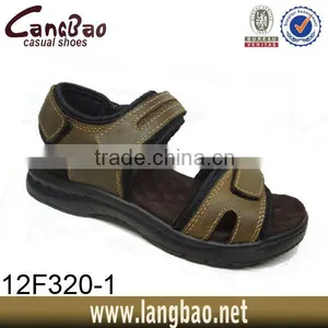 High Quality Italian Hottest Beach Shoes Men's Leather Sandals thumbnail-1