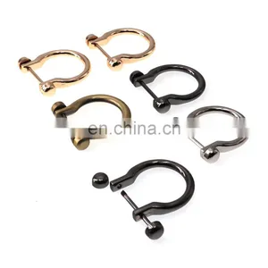 Bag Accessories Nickel Free Adjustable Clasp Alloy Screw Removable Opened D Rings Buckle For Handbags thumbnail-1