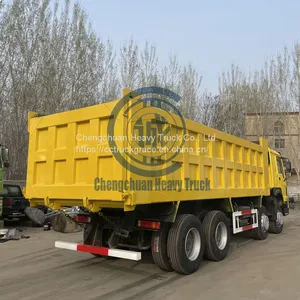 Used Howo Tipper Dump Truck Sino Truck 12 Wheeler RHD LHD 50tons 8x4 thumbnail-5