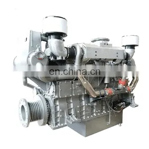 Mesin Tempel Mesin Diesel SC33W1100CA2 6 Cylinder Water Cooled Marine Diesel Engine thumbnail-1
