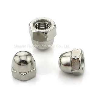 Acorn Hexagon Nut Stainless Steel / Carbon Steel Made For Construction Industry thumbnail-1