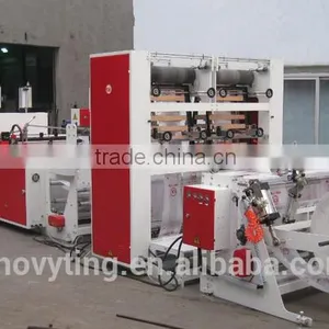 Automatic Two Lanes Slitting T-shirt Shopping Bag Making Machine thumbnail-6