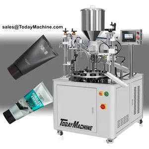 Automatic Body Hand Cream Ultrasonic Filling Sealing Machine for Cosmetics Soft Tubes thumbnail-1
