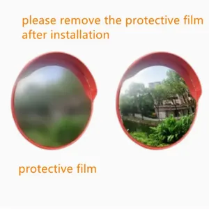 Bubble Convex Mirror for Blind Spot Safety - Round Security Mirror for Indoor and Outdoor Use thumbnail-4