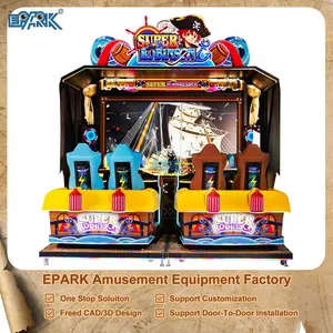 Multiplayer Gun Shooting Game Machine With 4 Seats Large Screen Pirate Theme for Commercial Arcade Operators and Game Centers thumbnail-3