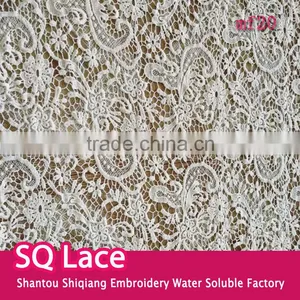 2016 Wholesale Garment Accessory Embroidery Cotton Lace Fabric for Cloth thumbnail-1