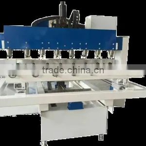 Industrial CNC 3D Engraving Cylinder 4 Axis Wood CNC Router Machine With 8 Heads thumbnail-1