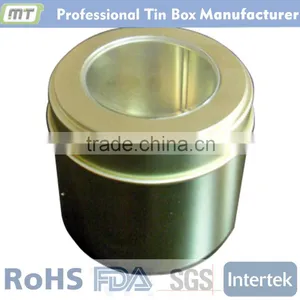 Small Round Window Tea Tin Case Package thumbnail-1